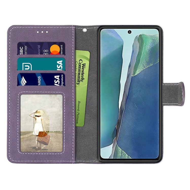 For Samsung Galaxy Note20 Retro Frosted Horizontal Flip PU Leather Case with Holder & Card Slots & Wallet & Photo Frame