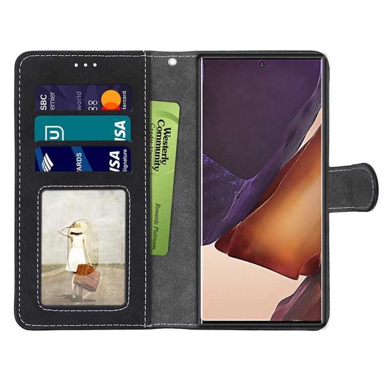 For Samsung Galaxy Note20 Ultra Retro Frosted Horizontal Flip PU Leather Case with Holder & Card Slots & Wallet & Photo Frame
