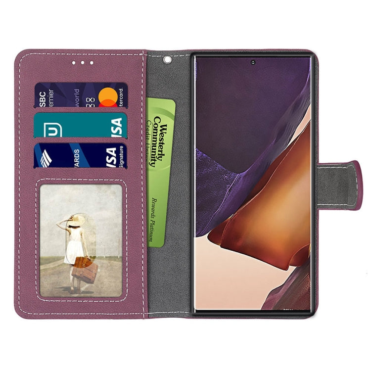 For Samsung Galaxy Note20 Ultra Retro Frosted Horizontal Flip PU Leather Case with Holder & Card Slots & Wallet & Photo Frame