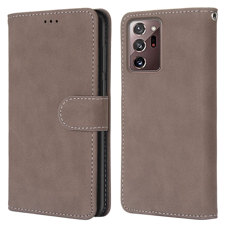 For Samsung Galaxy Note20 Ultra Retro Frosted Horizontal Flip PU Leather Case with Holder & Card Slots & Wallet & Photo Frame