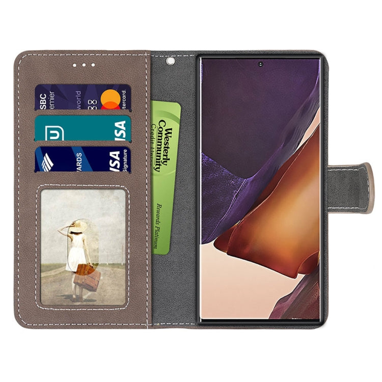 For Samsung Galaxy Note20 Ultra Retro Frosted Horizontal Flip PU Leather Case with Holder & Card Slots & Wallet & Photo Frame