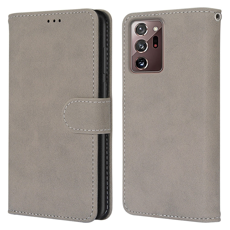 For Samsung Galaxy Note20 Ultra Retro Frosted Horizontal Flip PU Leather Case with Holder & Card Slots & Wallet & Photo Frame
