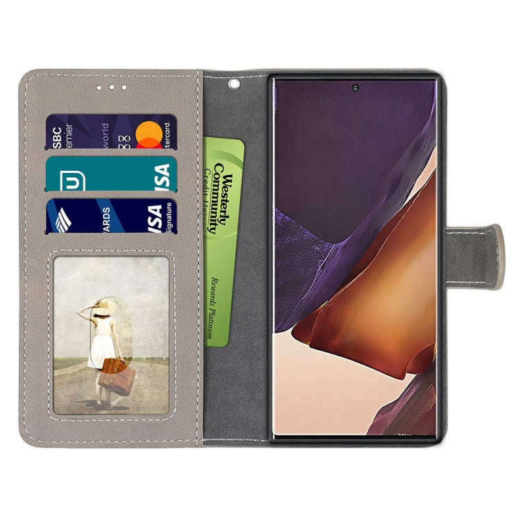 For Samsung Galaxy Note20 Ultra Retro Frosted Horizontal Flip PU Leather Case with Holder & Card Slots & Wallet & Photo Frame