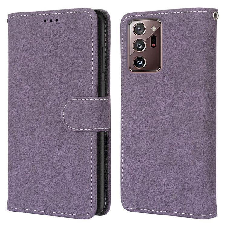 For Samsung Galaxy Note20 Ultra Retro Frosted Horizontal Flip PU Leather Case with Holder & Card Slots & Wallet & Photo Frame
