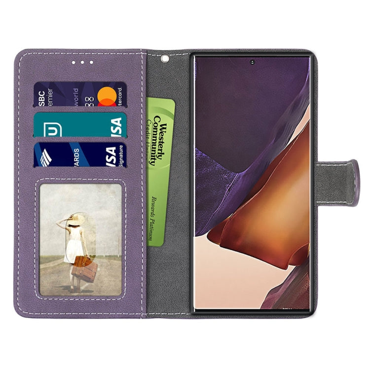 For Samsung Galaxy Note20 Ultra Retro Frosted Horizontal Flip PU Leather Case with Holder & Card Slots & Wallet & Photo Frame