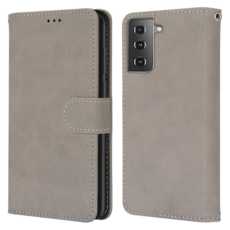 For Samsung Galaxy S21 Plus 5G Retro Frosted Horizontal Flip PU Leather Case with Holder & Card Slots & Wallet & Photo Frame
