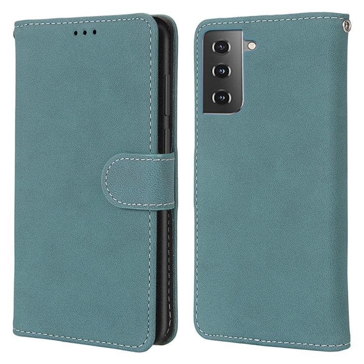For Samsung Galaxy S21 Plus 5G Retro Frosted Horizontal Flip PU Leather Case with Holder & Card Slots & Wallet & Photo Frame