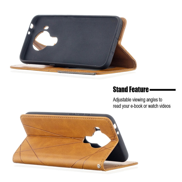 For Nokia 5.4 Rhombus Texture Horizontal Flip Magnetic Leather Case with Holder & Card Slots & Wallet