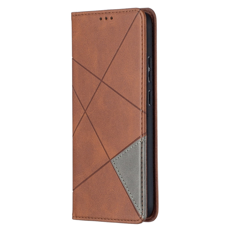 For Nokia 5.4 Rhombus Texture Horizontal Flip Magnetic Leather Case with Holder & Card Slots & Wallet