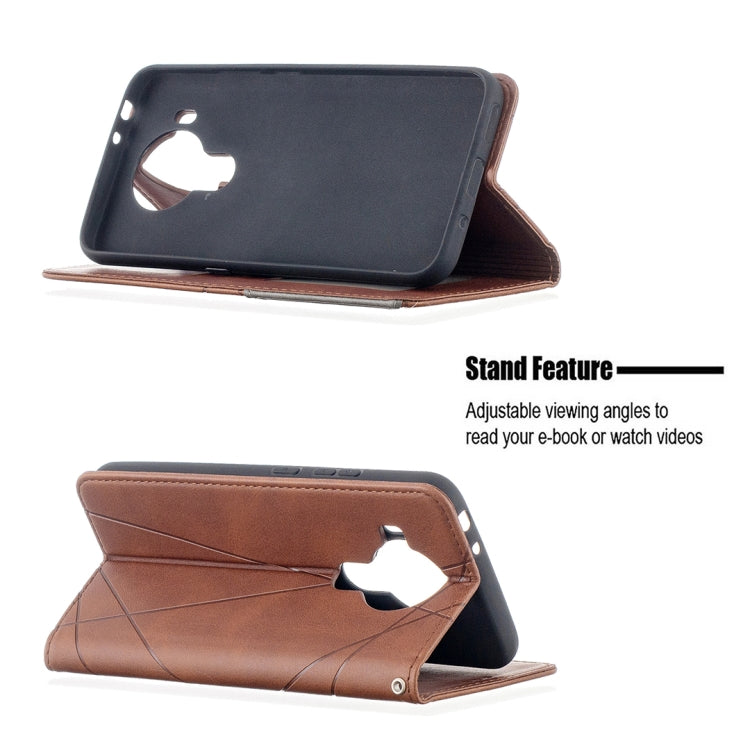 For Nokia 5.4 Rhombus Texture Horizontal Flip Magnetic Leather Case with Holder & Card Slots & Wallet