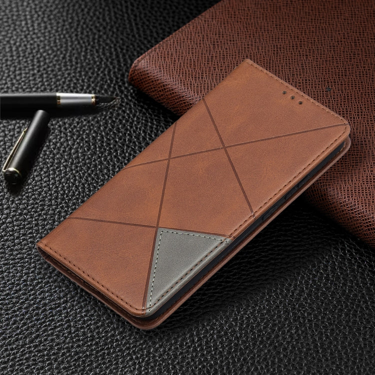 For Nokia 5.4 Rhombus Texture Horizontal Flip Magnetic Leather Case with Holder & Card Slots & Wallet