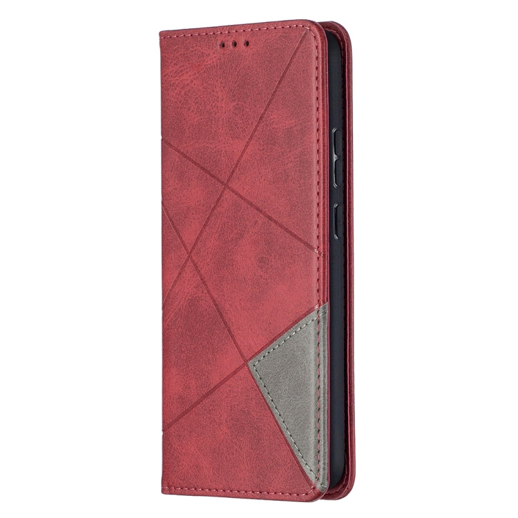 For Nokia 5.4 Rhombus Texture Horizontal Flip Magnetic Leather Case with Holder & Card Slots & Wallet