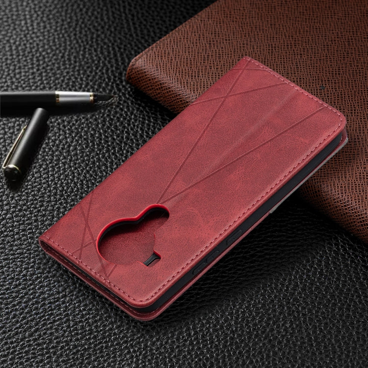 For Nokia 5.4 Rhombus Texture Horizontal Flip Magnetic Leather Case with Holder & Card Slots & Wallet