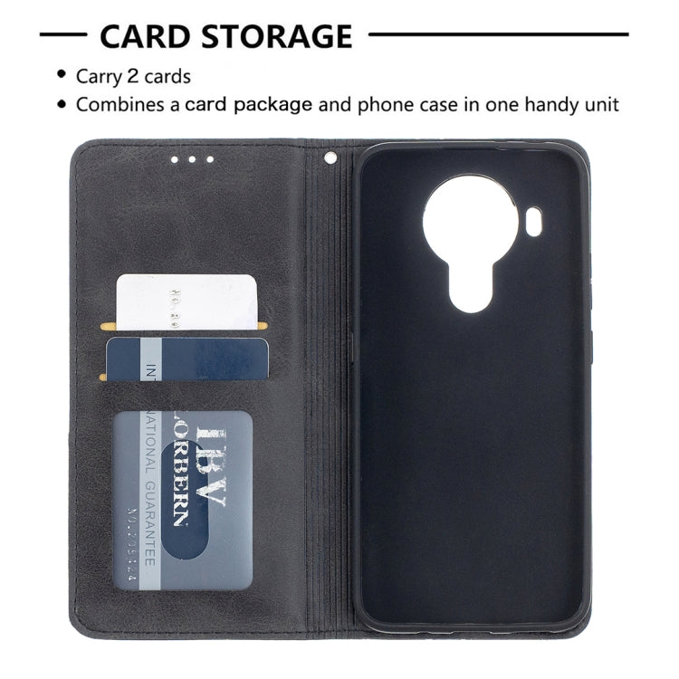 For Nokia 5.4 Rhombus Texture Horizontal Flip Magnetic Leather Case with Holder & Card Slots & Wallet