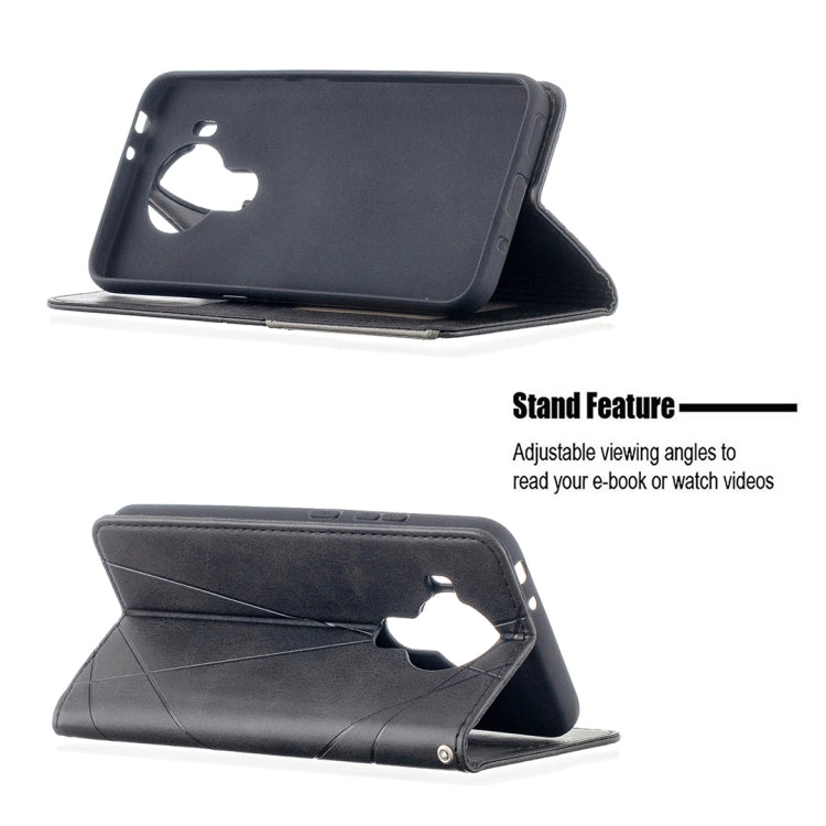 For Nokia 5.4 Rhombus Texture Horizontal Flip Magnetic Leather Case with Holder & Card Slots & Wallet