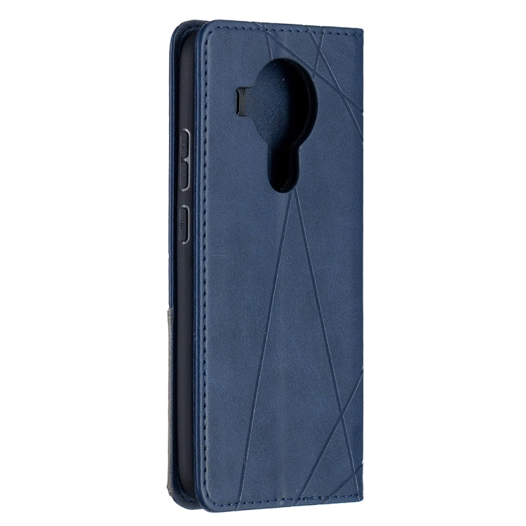 For Nokia 5.4 Rhombus Texture Horizontal Flip Magnetic Leather Case with Holder & Card Slots & Wallet
