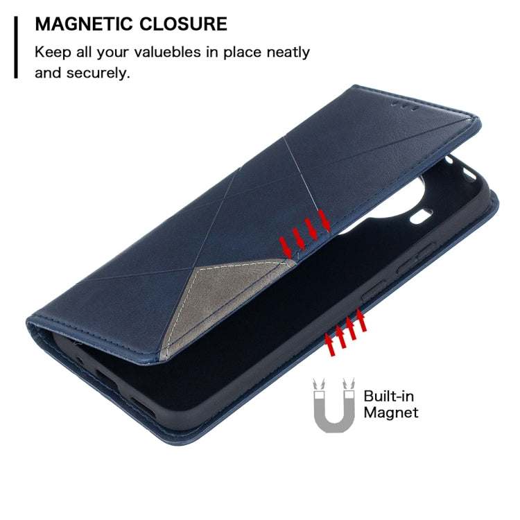 For Nokia 5.4 Rhombus Texture Horizontal Flip Magnetic Leather Case with Holder & Card Slots & Wallet