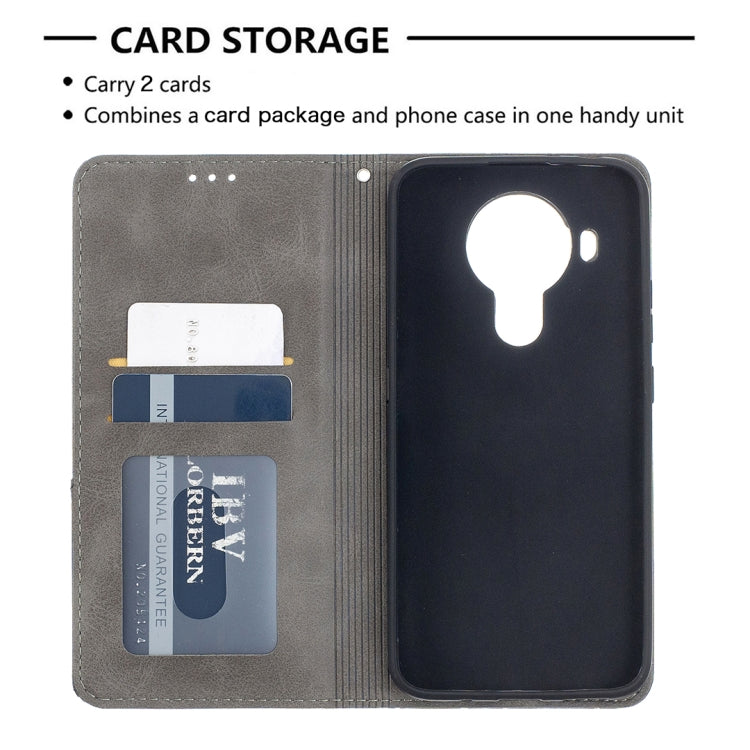 For Nokia 5.4 Rhombus Texture Horizontal Flip Magnetic Leather Case with Holder & Card Slots & Wallet