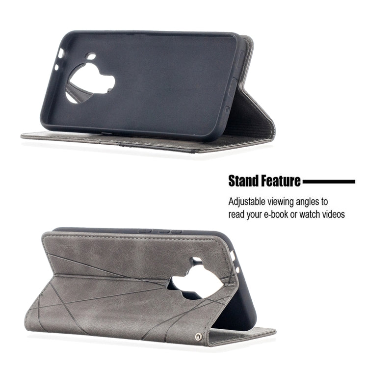 For Nokia 5.4 Rhombus Texture Horizontal Flip Magnetic Leather Case with Holder & Card Slots & Wallet