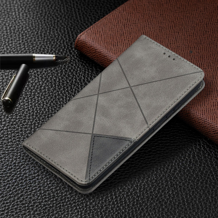 For Nokia 5.4 Rhombus Texture Horizontal Flip Magnetic Leather Case with Holder & Card Slots & Wallet