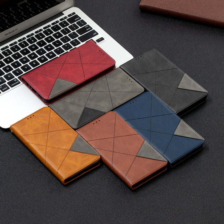 For Nokia 5.4 Rhombus Texture Horizontal Flip Magnetic Leather Case with Holder & Card Slots & Wallet