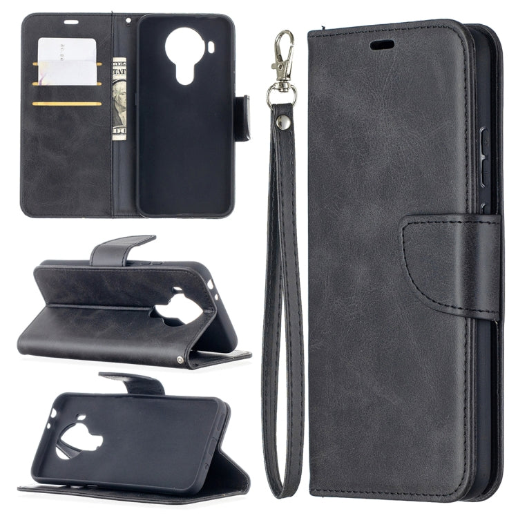 For Nokia 5.4 Retro Lambskin Texture Pure Color Horizontal Flip PU Leather Case with Holder & Card Slots & Wallet & Lanyard
