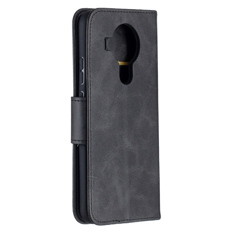 For Nokia 5.4 Retro Lambskin Texture Pure Color Horizontal Flip PU Leather Case with Holder & Card Slots & Wallet & Lanyard