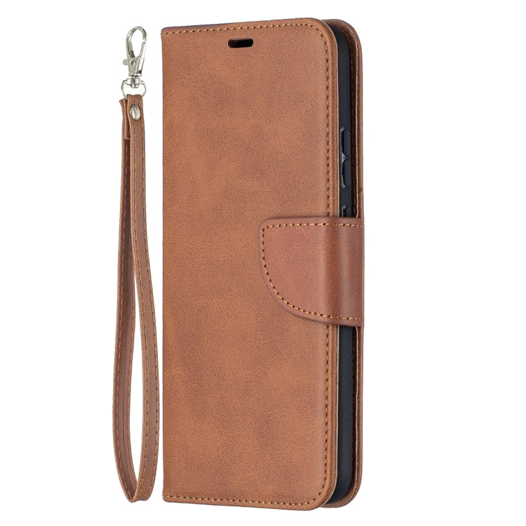 For Nokia 5.4 Retro Lambskin Texture Pure Color Horizontal Flip PU Leather Case with Holder & Card Slots & Wallet & Lanyard