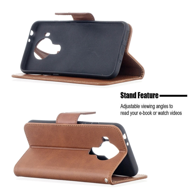 For Nokia 5.4 Retro Lambskin Texture Pure Color Horizontal Flip PU Leather Case with Holder & Card Slots & Wallet & Lanyard