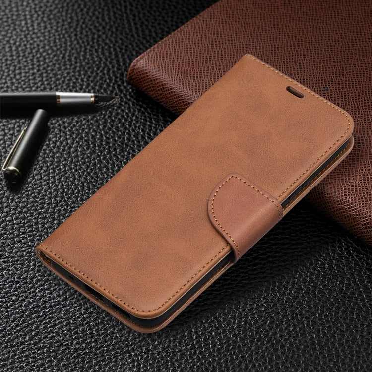For Nokia 5.4 Retro Lambskin Texture Pure Color Horizontal Flip PU Leather Case with Holder & Card Slots & Wallet & Lanyard
