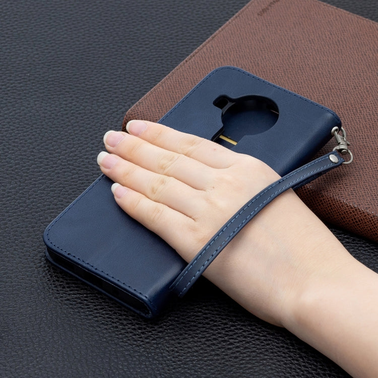 For Nokia 5.4 Retro Lambskin Texture Pure Color Horizontal Flip PU Leather Case with Holder & Card Slots & Wallet & Lanyard