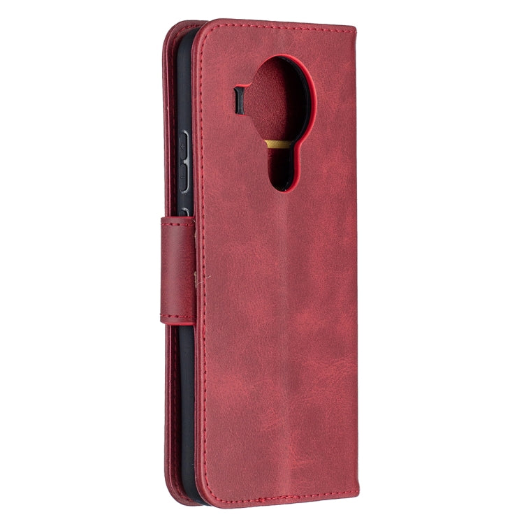 For Nokia 5.4 Retro Lambskin Texture Pure Color Horizontal Flip PU Leather Case with Holder & Card Slots & Wallet & Lanyard