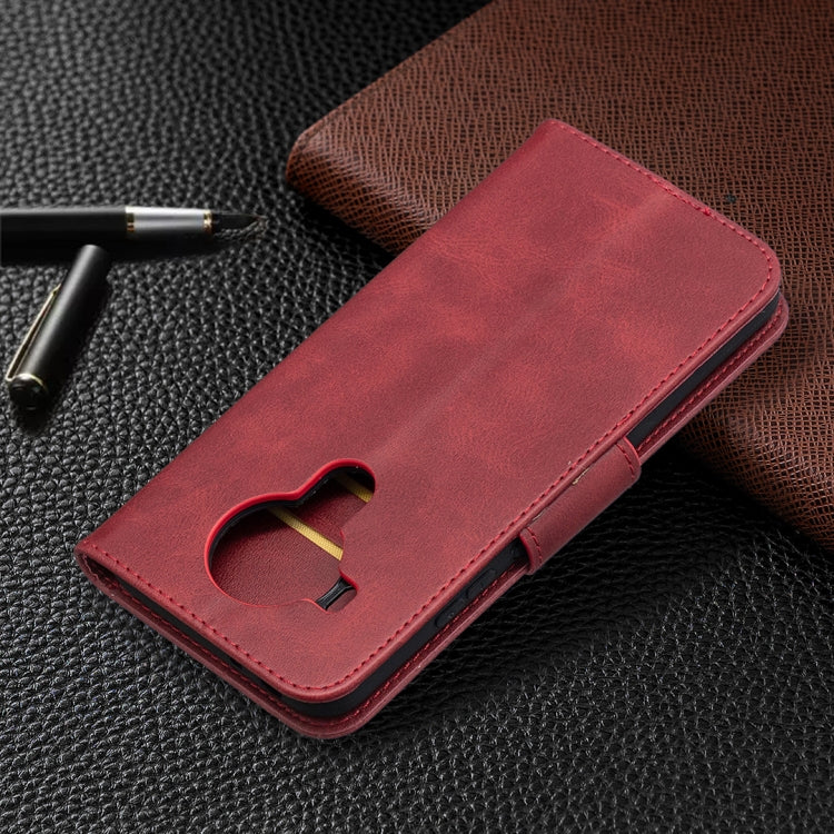 For Nokia 5.4 Retro Lambskin Texture Pure Color Horizontal Flip PU Leather Case with Holder & Card Slots & Wallet & Lanyard