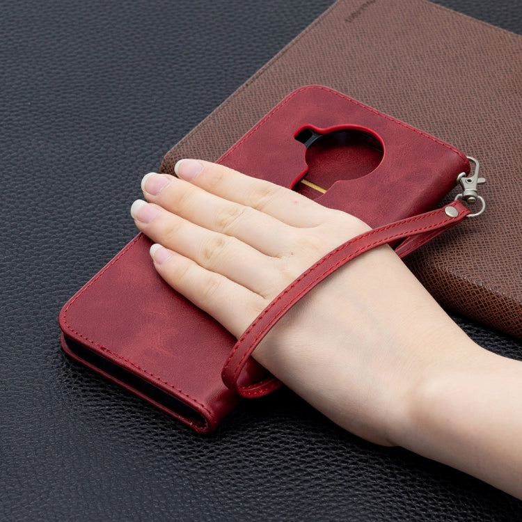For Nokia 5.4 Retro Lambskin Texture Pure Color Horizontal Flip PU Leather Case with Holder & Card Slots & Wallet & Lanyard