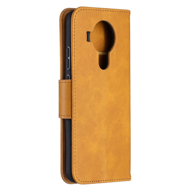For Nokia 5.4 Retro Lambskin Texture Pure Color Horizontal Flip PU Leather Case with Holder & Card Slots & Wallet & Lanyard