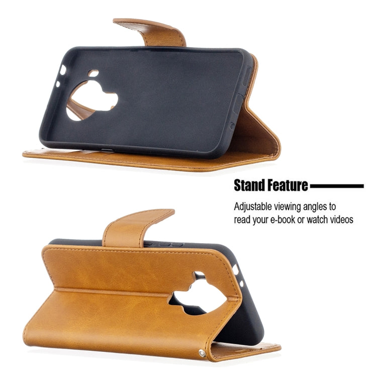 For Nokia 5.4 Retro Lambskin Texture Pure Color Horizontal Flip PU Leather Case with Holder & Card Slots & Wallet & Lanyard