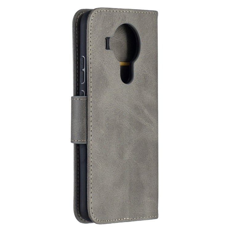 For Nokia 5.4 Retro Lambskin Texture Pure Color Horizontal Flip PU Leather Case with Holder & Card Slots & Wallet & Lanyard