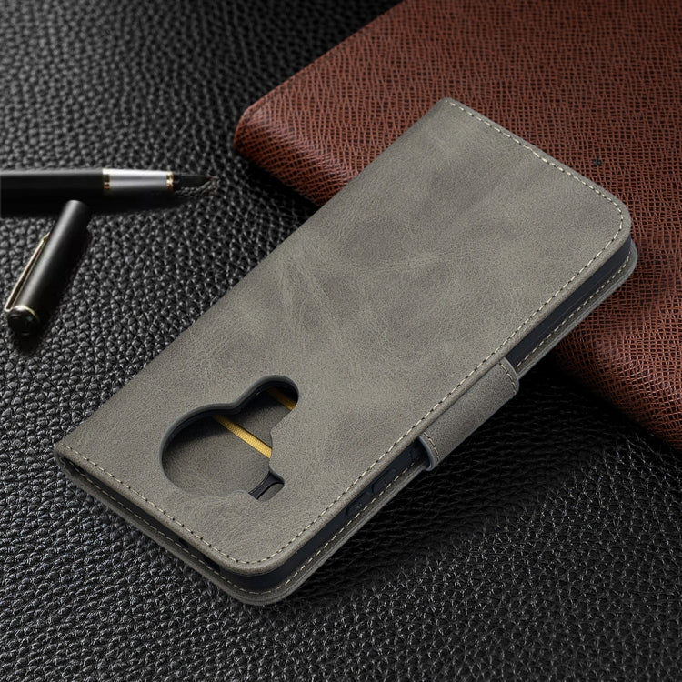 For Nokia 5.4 Retro Lambskin Texture Pure Color Horizontal Flip PU Leather Case with Holder & Card Slots & Wallet & Lanyard