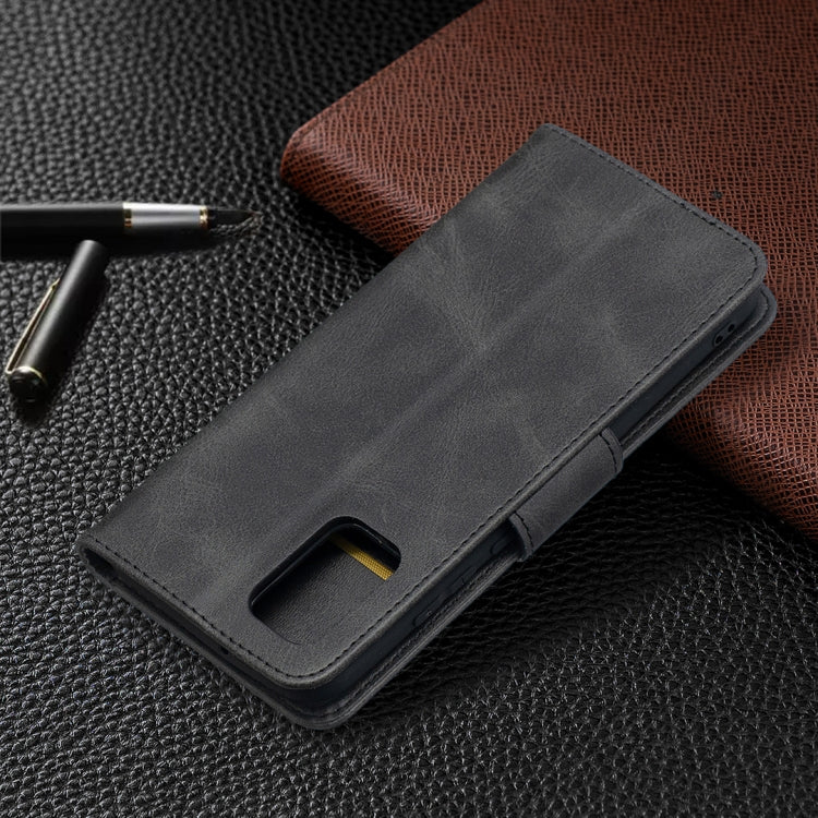 For Samsung Galaxy A02s (EU Version) Retro Lambskin Texture Pure Color Horizontal Flip PU Leather Case with Holder & Card Slots & Wallet & Lanyard