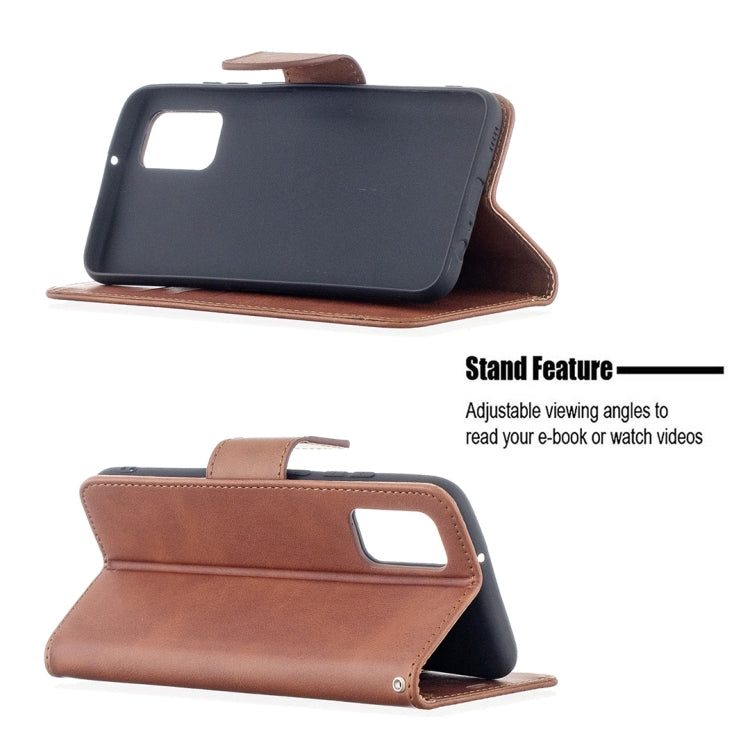 For Samsung Galaxy A02s (EU Version) Retro Lambskin Texture Pure Color Horizontal Flip PU Leather Case with Holder & Card Slots & Wallet & Lanyard
