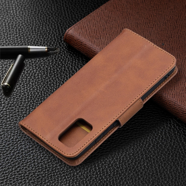For Samsung Galaxy A02s (EU Version) Retro Lambskin Texture Pure Color Horizontal Flip PU Leather Case with Holder & Card Slots & Wallet & Lanyard