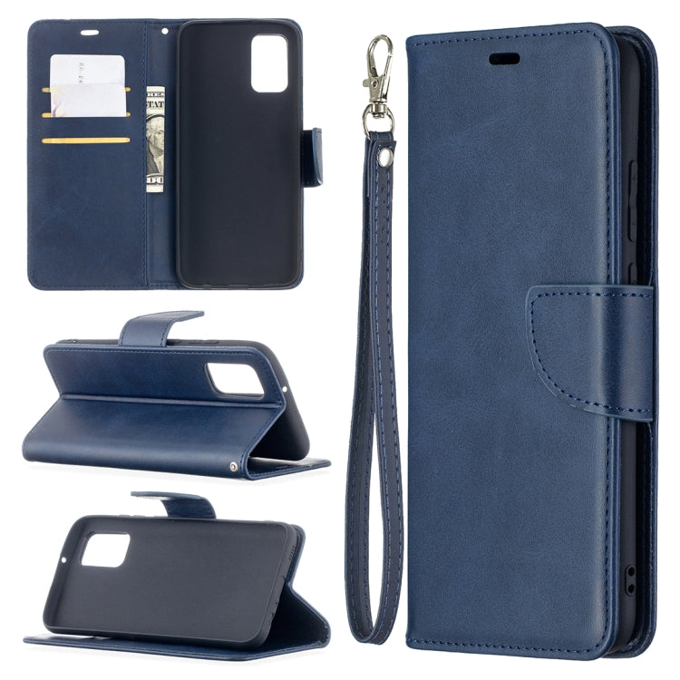For Samsung Galaxy A02s (EU Version) Retro Lambskin Texture Pure Color Horizontal Flip PU Leather Case with Holder & Card Slots & Wallet & Lanyard