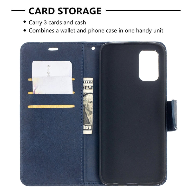 For Samsung Galaxy A02s (EU Version) Retro Lambskin Texture Pure Color Horizontal Flip PU Leather Case with Holder & Card Slots & Wallet & Lanyard