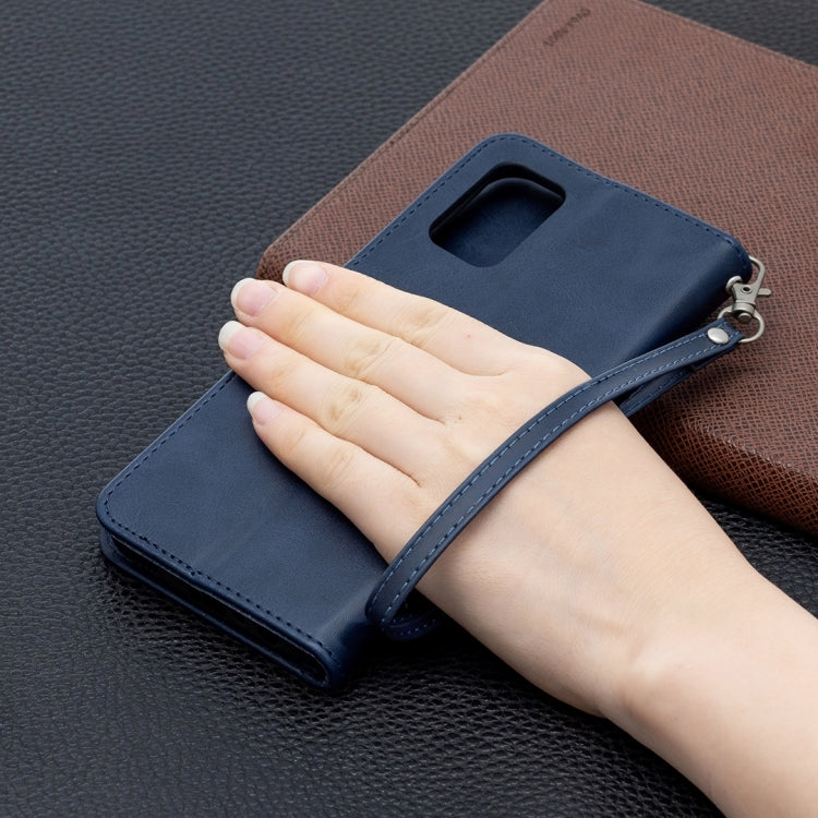 For Samsung Galaxy A02s (EU Version) Retro Lambskin Texture Pure Color Horizontal Flip PU Leather Case with Holder & Card Slots & Wallet & Lanyard