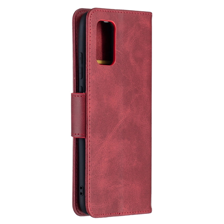 For Samsung Galaxy A02s (EU Version) Retro Lambskin Texture Pure Color Horizontal Flip PU Leather Case with Holder & Card Slots & Wallet & Lanyard