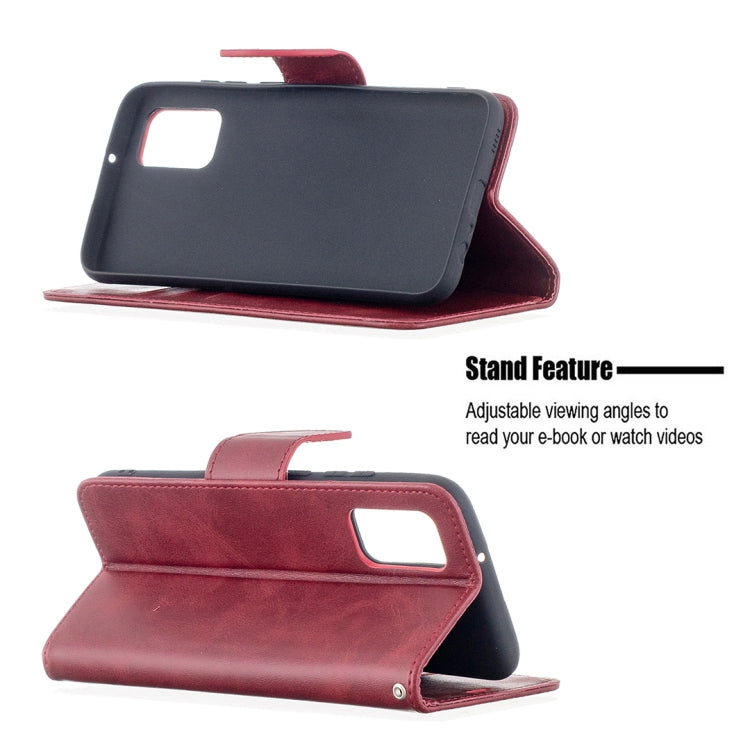 For Samsung Galaxy A02s (EU Version) Retro Lambskin Texture Pure Color Horizontal Flip PU Leather Case with Holder & Card Slots & Wallet & Lanyard