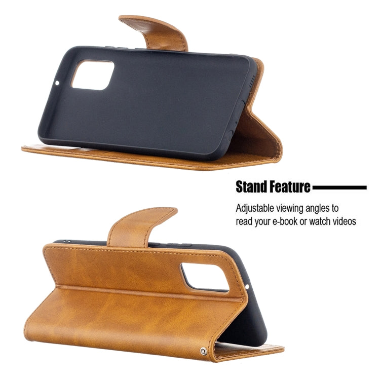 For Samsung Galaxy A02s (EU Version) Retro Lambskin Texture Pure Color Horizontal Flip PU Leather Case with Holder & Card Slots & Wallet & Lanyard