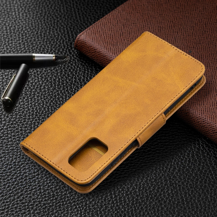 For Samsung Galaxy A02s (EU Version) Retro Lambskin Texture Pure Color Horizontal Flip PU Leather Case with Holder & Card Slots & Wallet & Lanyard