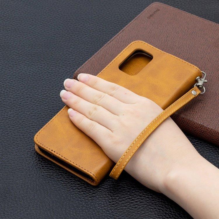 For Samsung Galaxy A02s (EU Version) Retro Lambskin Texture Pure Color Horizontal Flip PU Leather Case with Holder & Card Slots & Wallet & Lanyard
