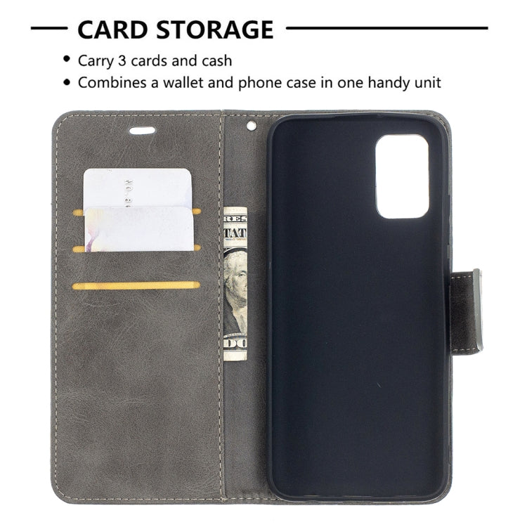 For Samsung Galaxy A02s (EU Version) Retro Lambskin Texture Pure Color Horizontal Flip PU Leather Case with Holder & Card Slots & Wallet & Lanyard